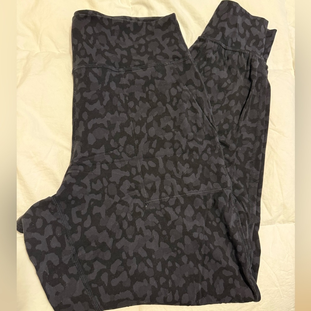 Lululemon Black Patterned Align Joggers